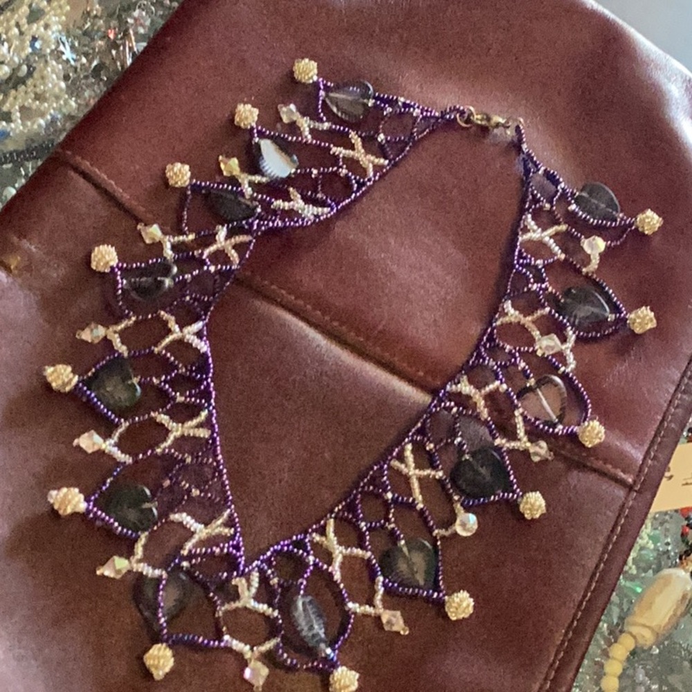 Handmade beaded necklace